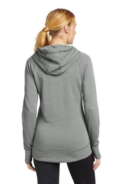 New Era  Women's Tri-Blend Fleece Pullover Hoodie. LNEA510 Shadow Grey Heather