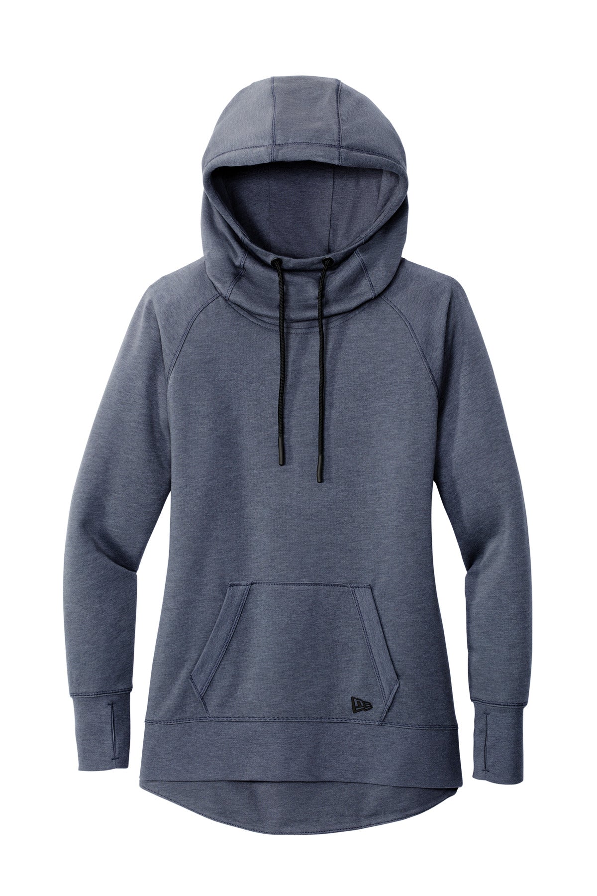 New Era  Women's Tri-Blend Fleece Pullover Hoodie. LNEA510 True Navy Heather