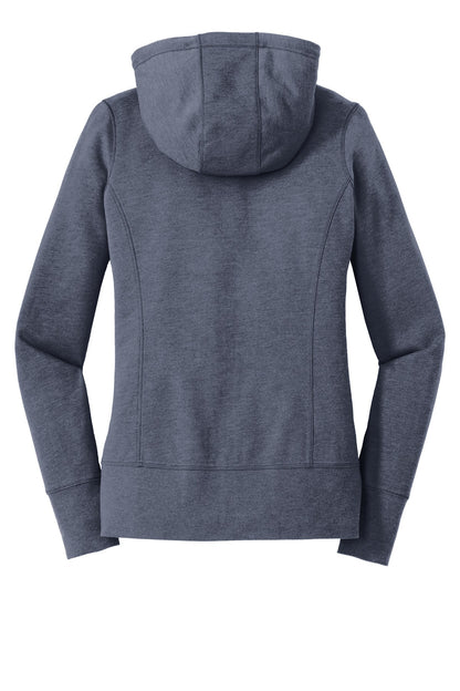 New Era  Women's Tri-Blend Fleece Full-Zip Hoodie. LNEA511 True Navy Heather
