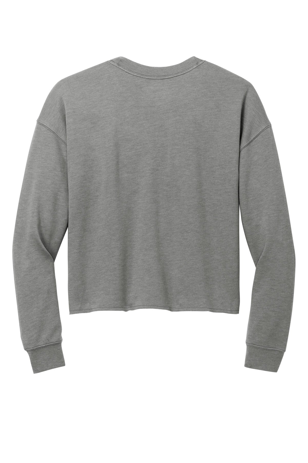New Era Women's Tri-Blend Fleece Crop Crew LNEA514 Shadow Grey Heather