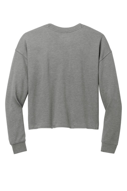 New Era Women's Tri-Blend Fleece Crop Crew LNEA514 Shadow Grey Heather