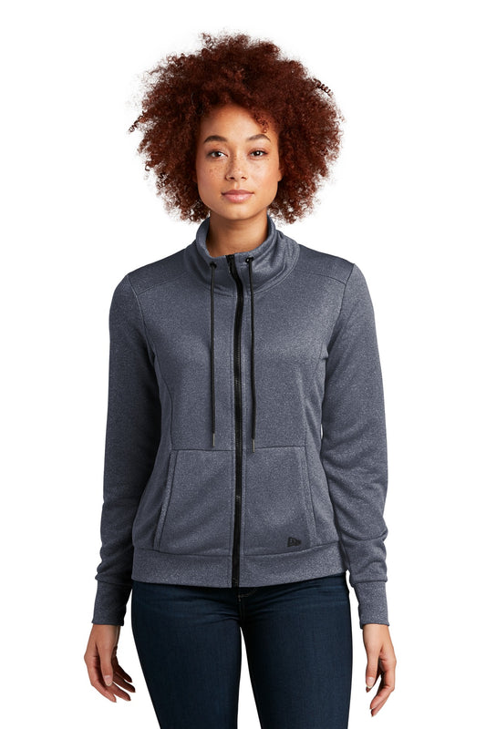New Era Women's Performance Terry Full-Zip Cowl LNEA530 True Navy Heather