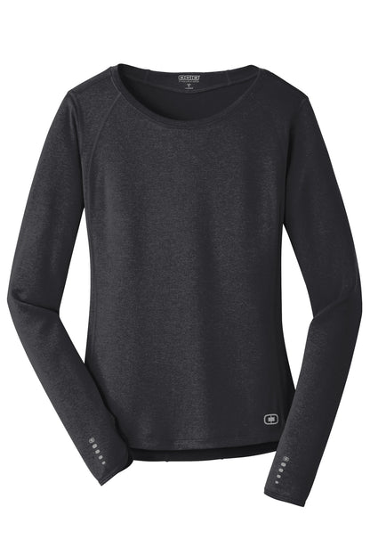 OGIO Women's Long Sleeve Pulse Crew LOE321 Blacktop