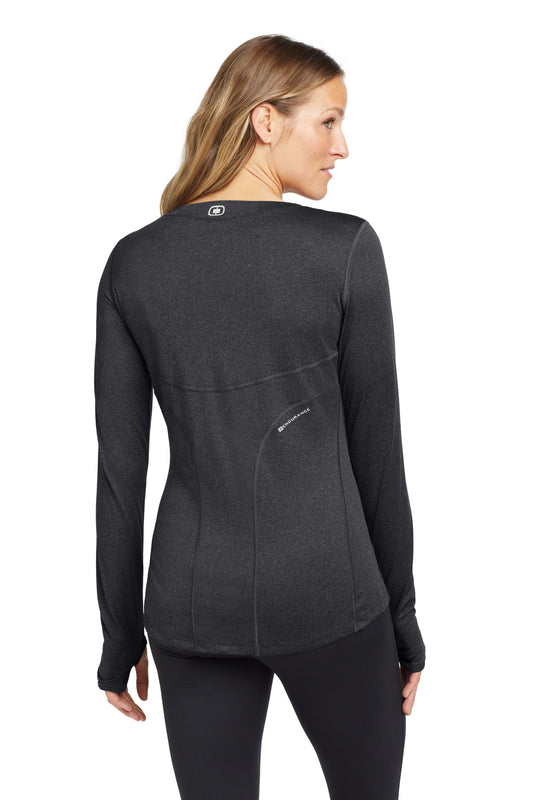 OGIO Women's Long Sleeve Pulse Crew LOE321 Blacktop