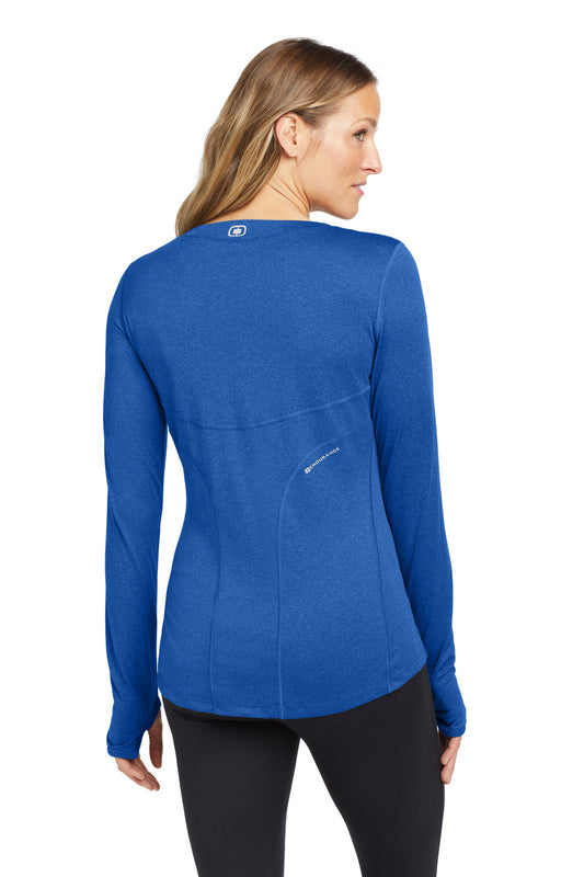 OGIO Women's Long Sleeve Pulse Crew LOE321 Electric Blue