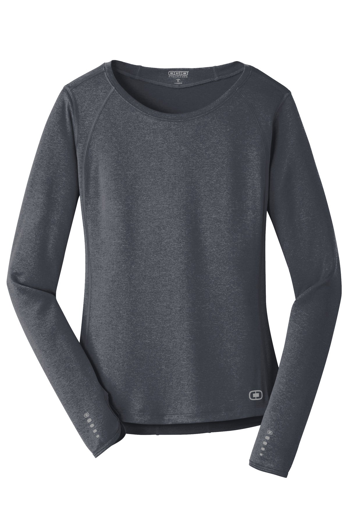 OGIO Women's Long Sleeve Pulse Crew LOE321 Gear Grey