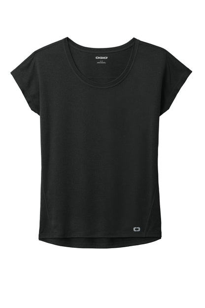 OGIO Women's Pulse Dolman Tee LOE324 Blacktop