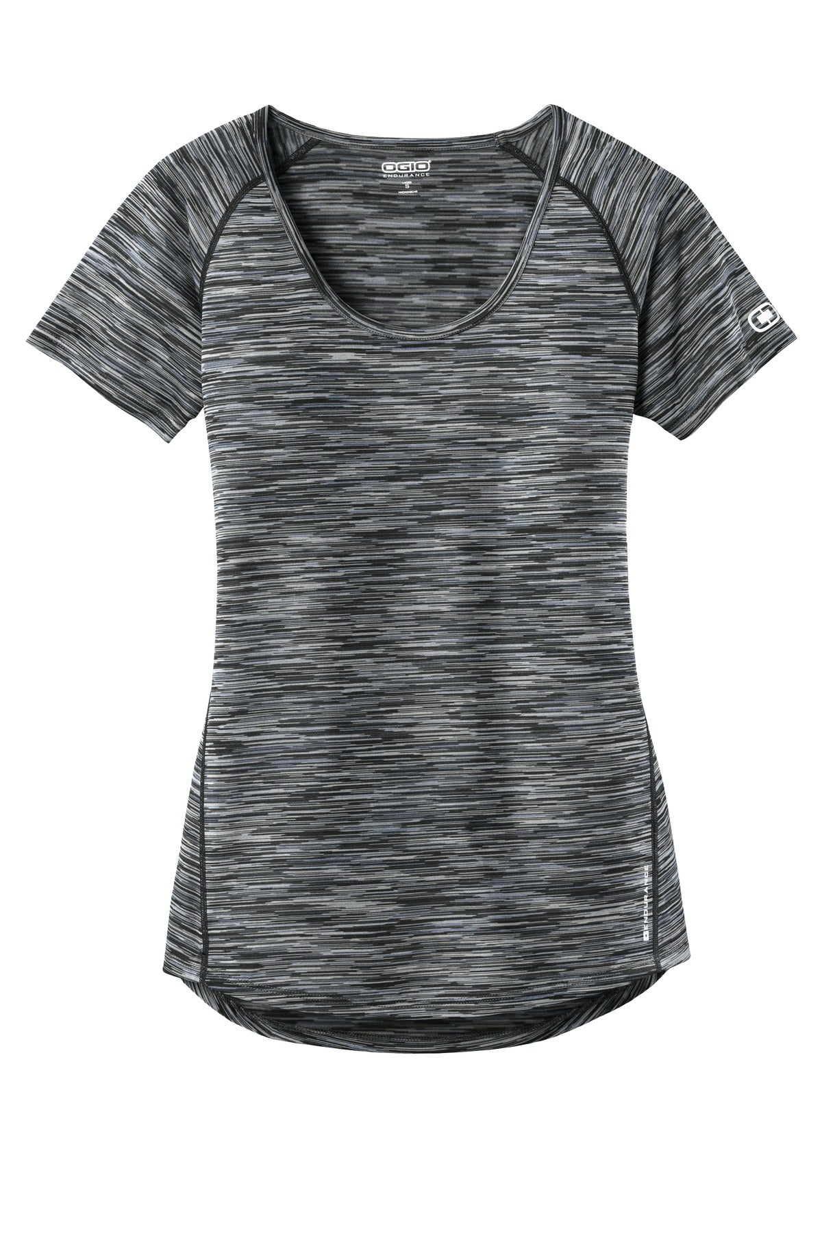 OGIO Women's Verge Scoop Neck LOE326 Blacktop Space Dye