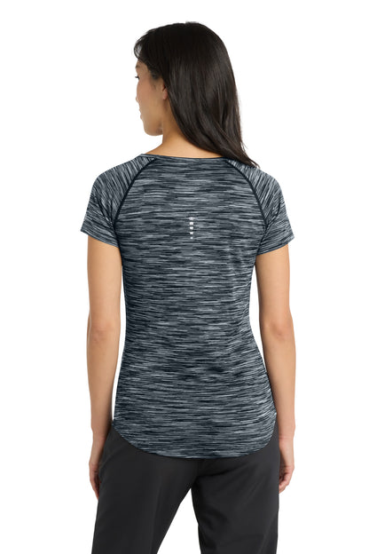 OGIO Women's Verge Scoop Neck LOE326 Blacktop Space Dye