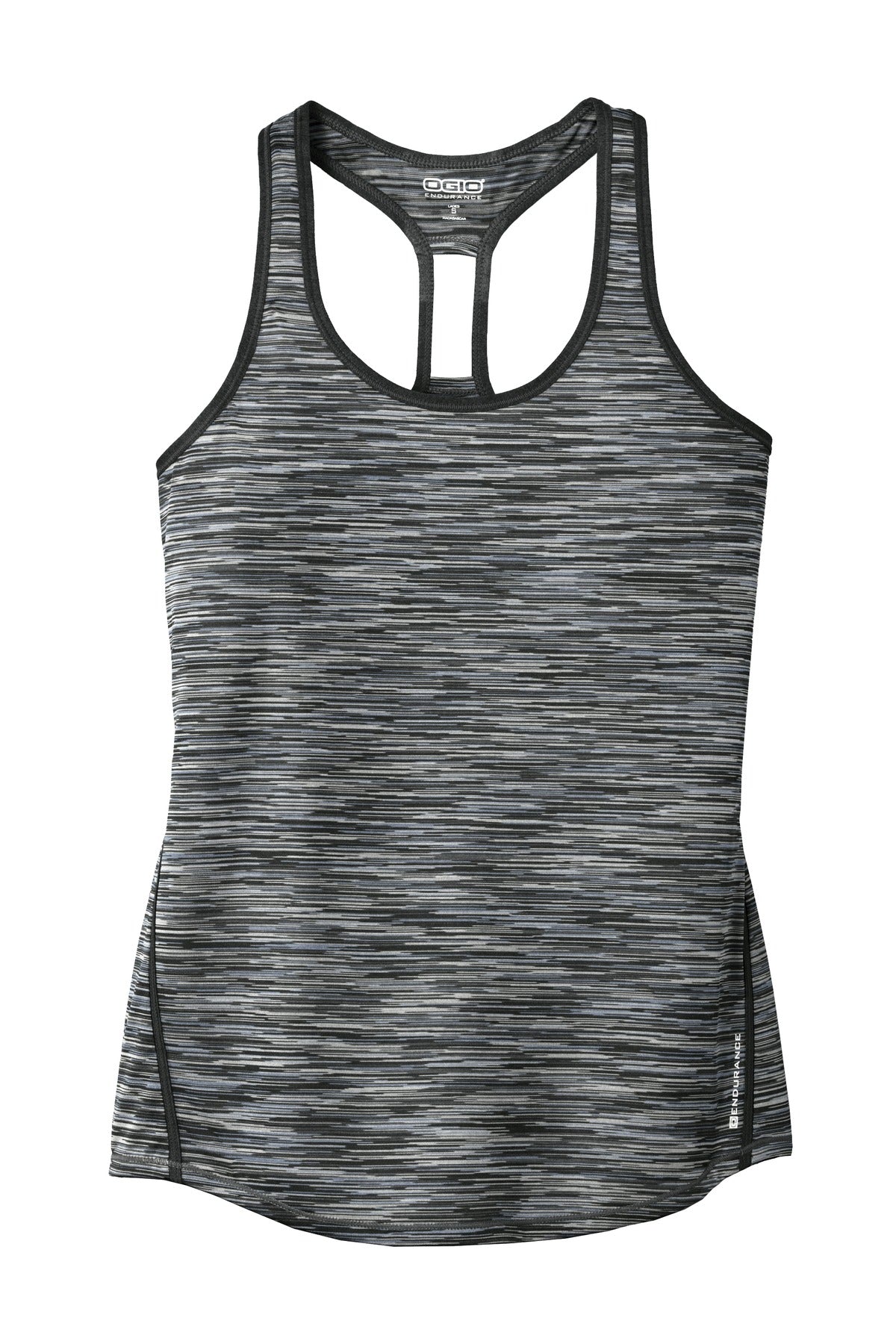 OGIO Women's Verge Racerback Tank LOE327 Blacktop Space Dye