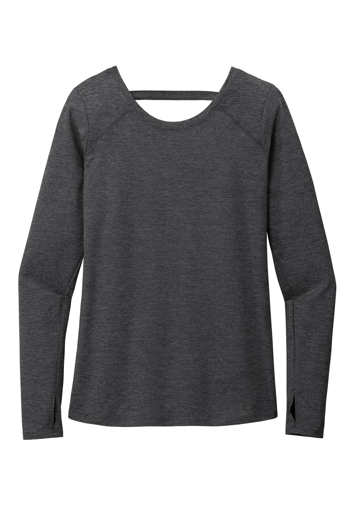 OGIO Women's Force Long Sleeve Tee LOE340 Blacktop Heather