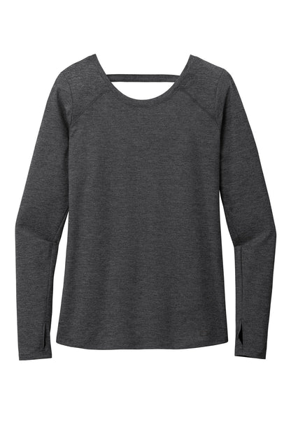 OGIO Women's Force Long Sleeve Tee LOE340 Blacktop Heather