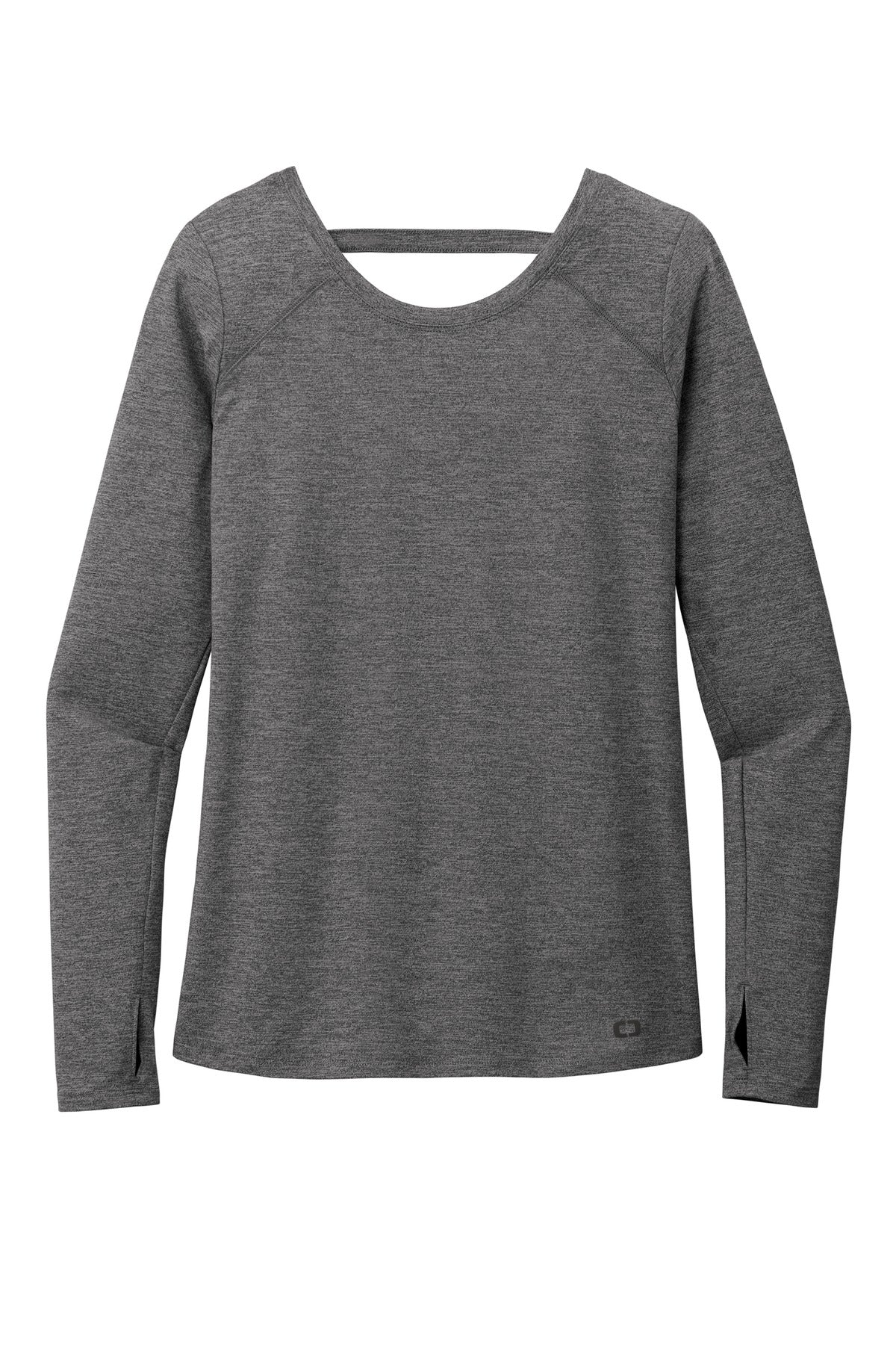 OGIO Women's Force Long Sleeve Tee LOE340 Gear Grey Heather