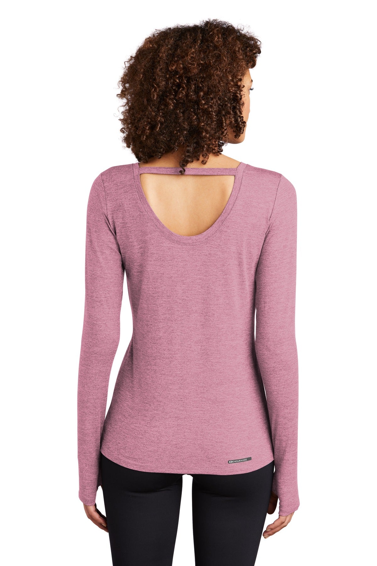 OGIO Women's Force Long Sleeve Tee LOE340 Lilac Heather