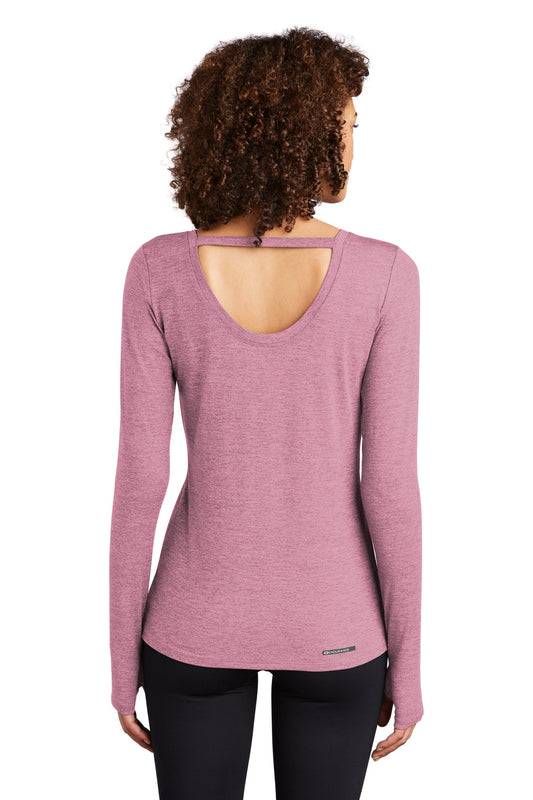 OGIO Women's Force Long Sleeve Tee LOE340 Lilac Heather