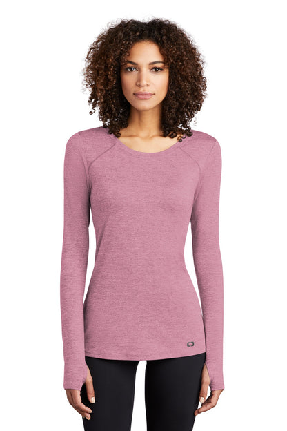OGIO Women's Force Long Sleeve Tee LOE340 Lilac Heather