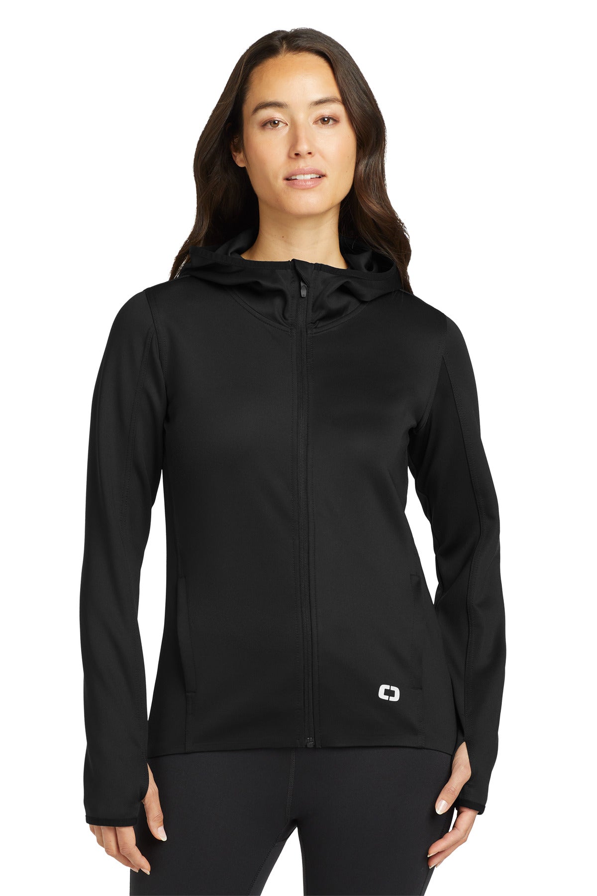 OGIO Women's Stealth Full-Zip Jacket LOE728 Blacktop