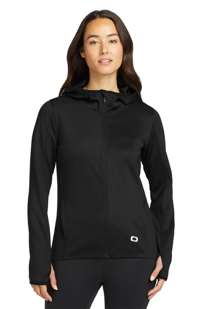 OGIO Women's Stealth Full-Zip Jacket LOE728 Blacktop
