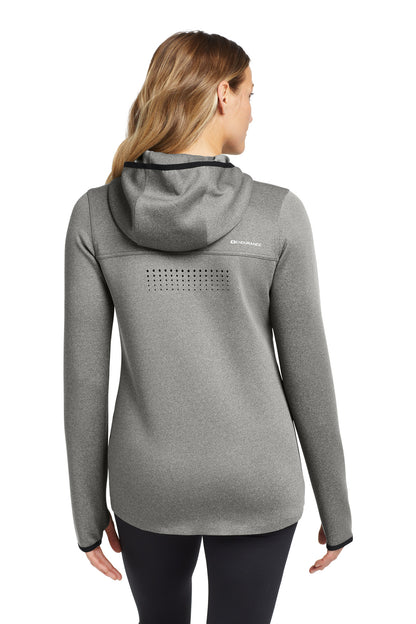 OGIO Women's Stealth Full-Zip Jacket LOE728 Heather Grey