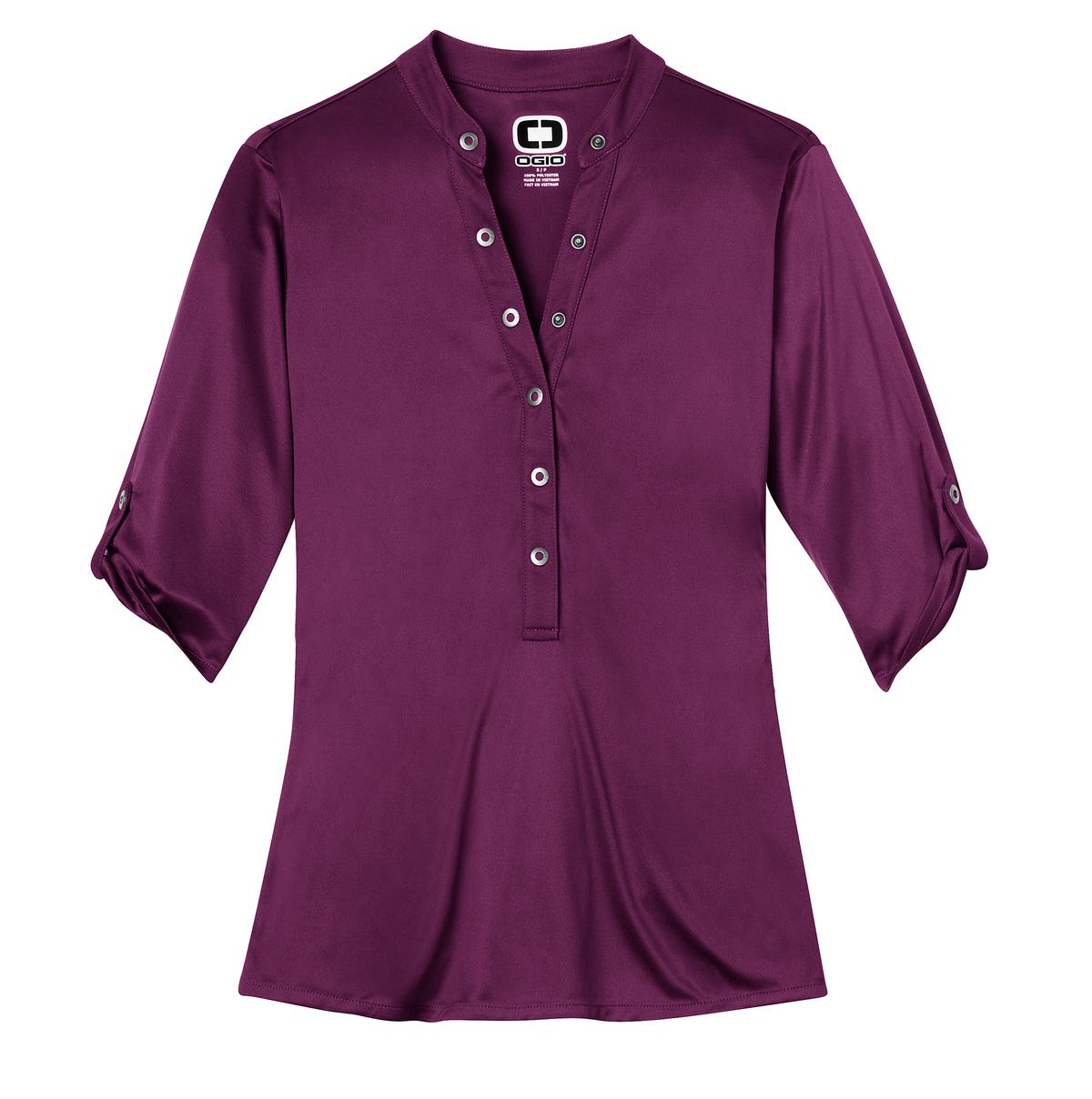 OGIO - Crush Henley LOG111 Purple Luxe