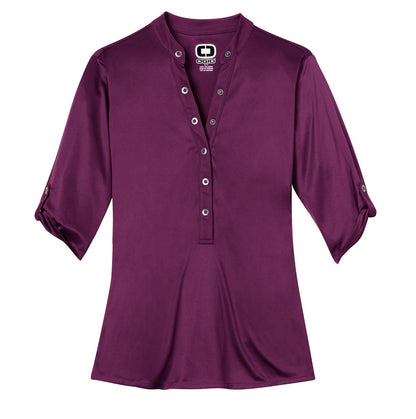 OGIO - Crush Henley LOG111 Purple Luxe