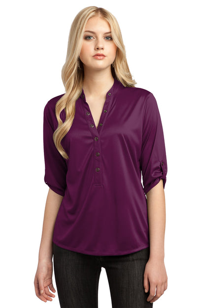 OGIO - Crush Henley LOG111 Purple Luxe