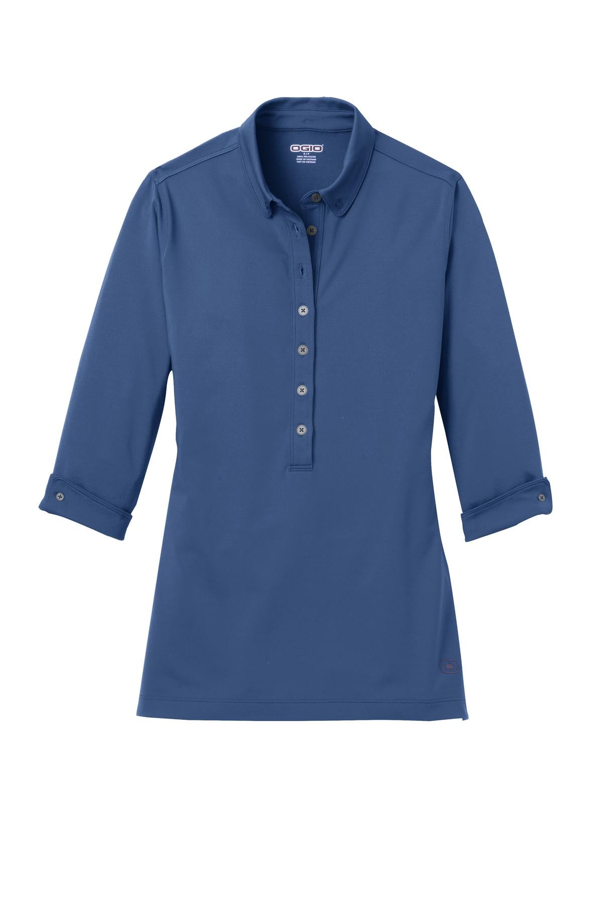 OGIO Women's Gauge Polo LOG122 Blue Indigo