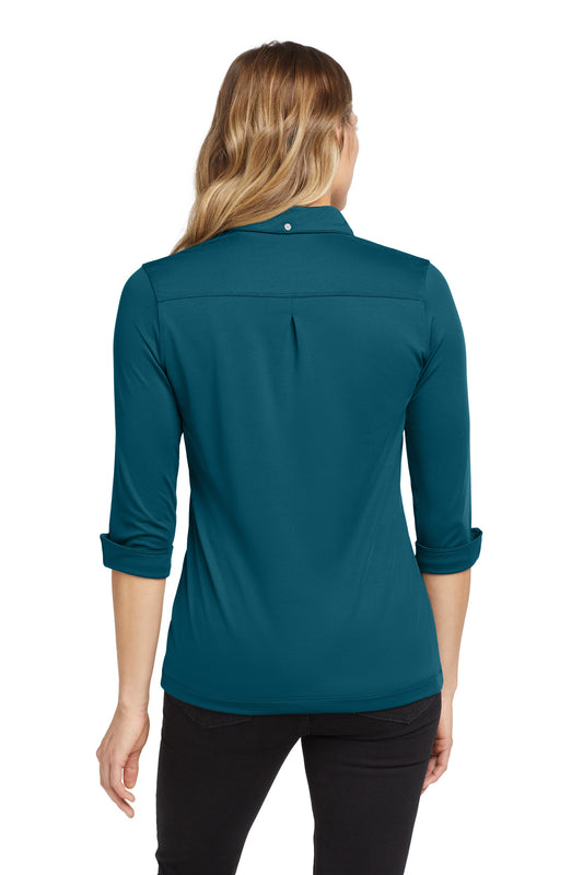 OGIO Women's Gauge Polo LOG122 Teal Throttle