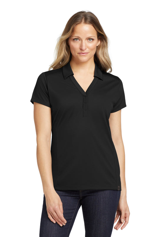 OGIO Women's Framework Polo LOG125 Blacktop