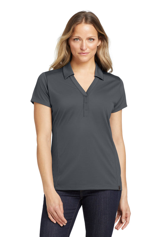 OGIO Women's Framework Polo LOG125 Diesel Grey