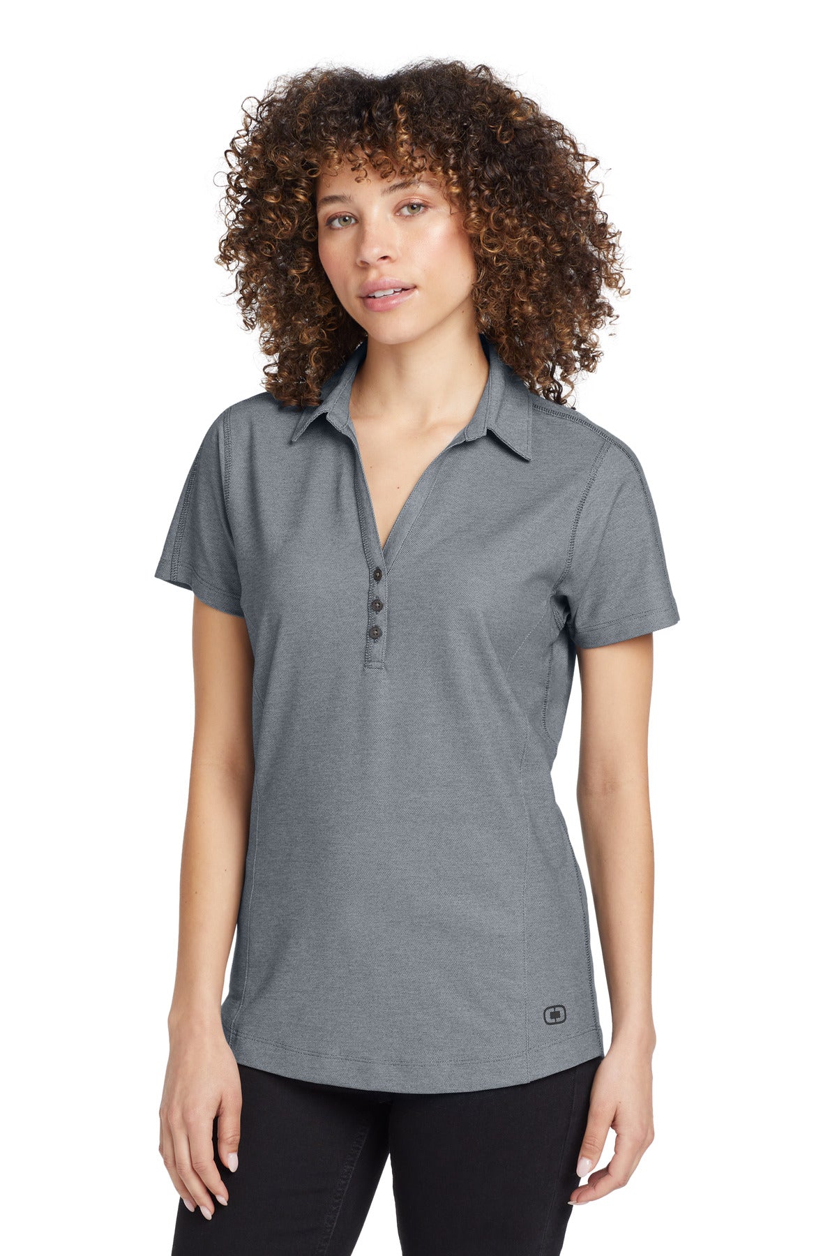 OGIO Women's Onyx Polo LOG126 Petrol Grey