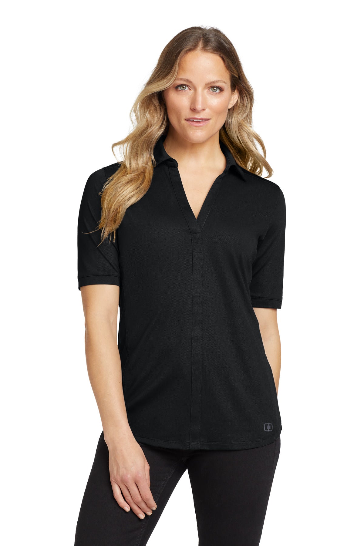 OGIO Women's Metro Polo LOG130 Blacktop