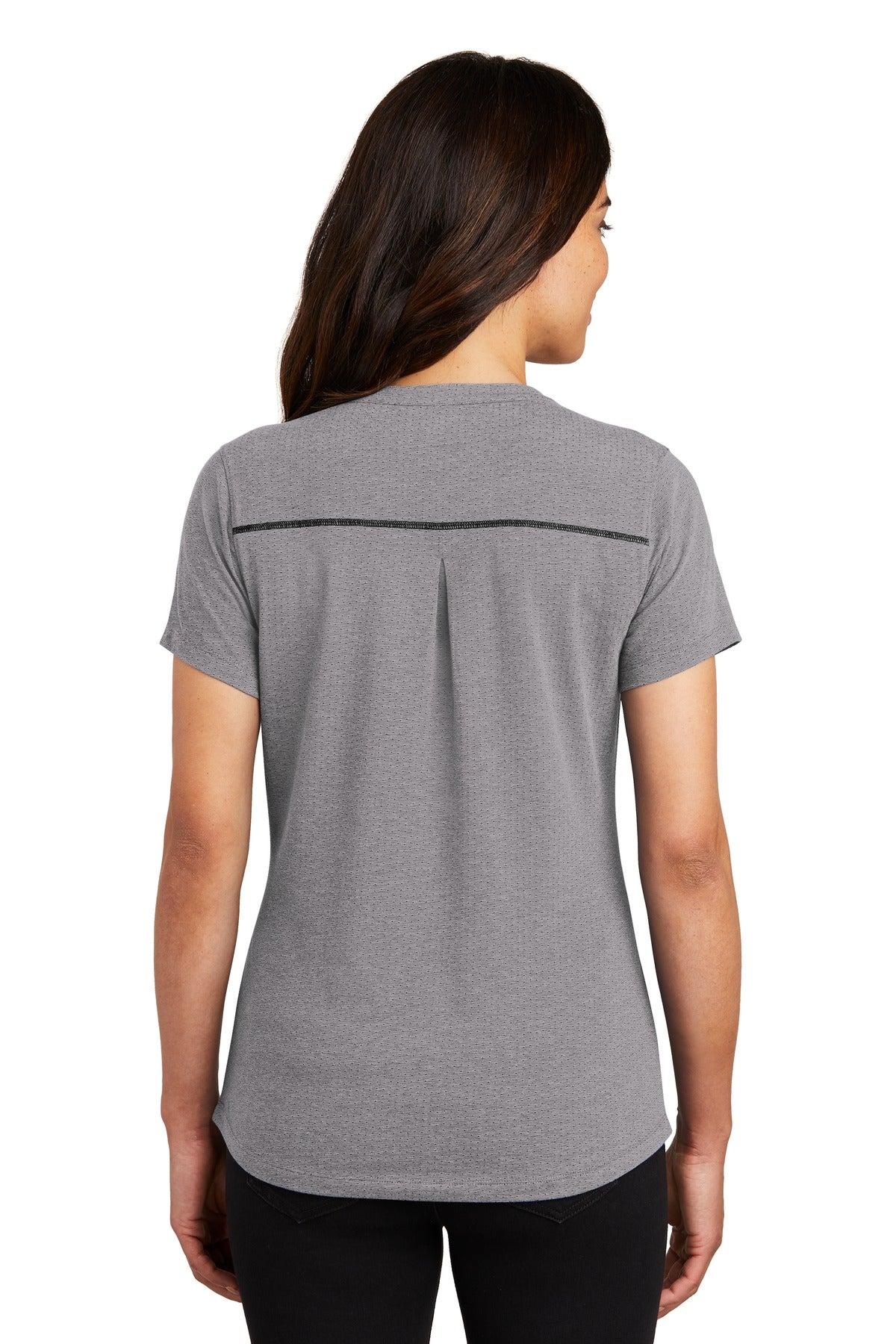 OGIO Women's Tread Henley LOG136 Grey Heather