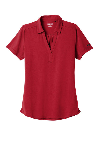 OGIO Women's Limit Polo LOG138 Signal Red