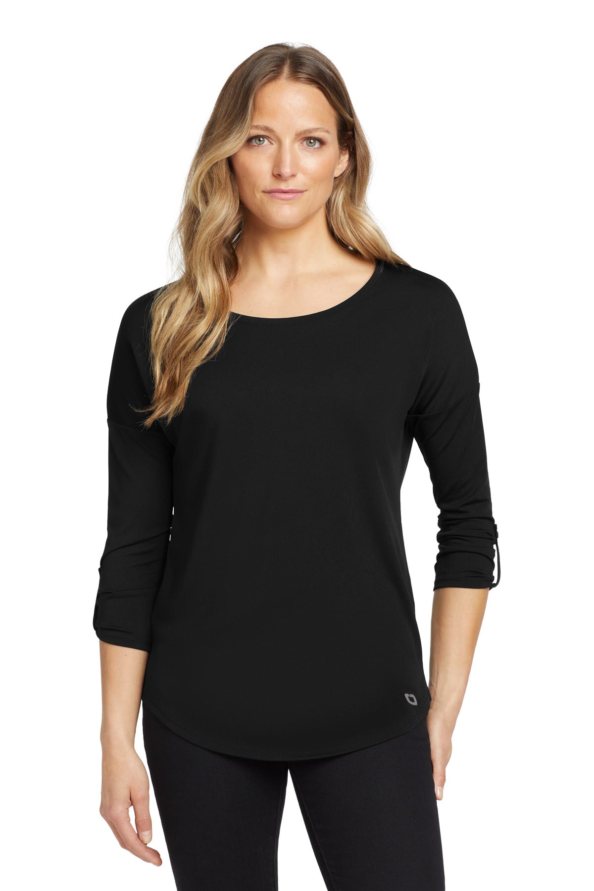 OGIO Women's Gravitate Scoop 3/4-Sleeve  LOG141 Blacktop