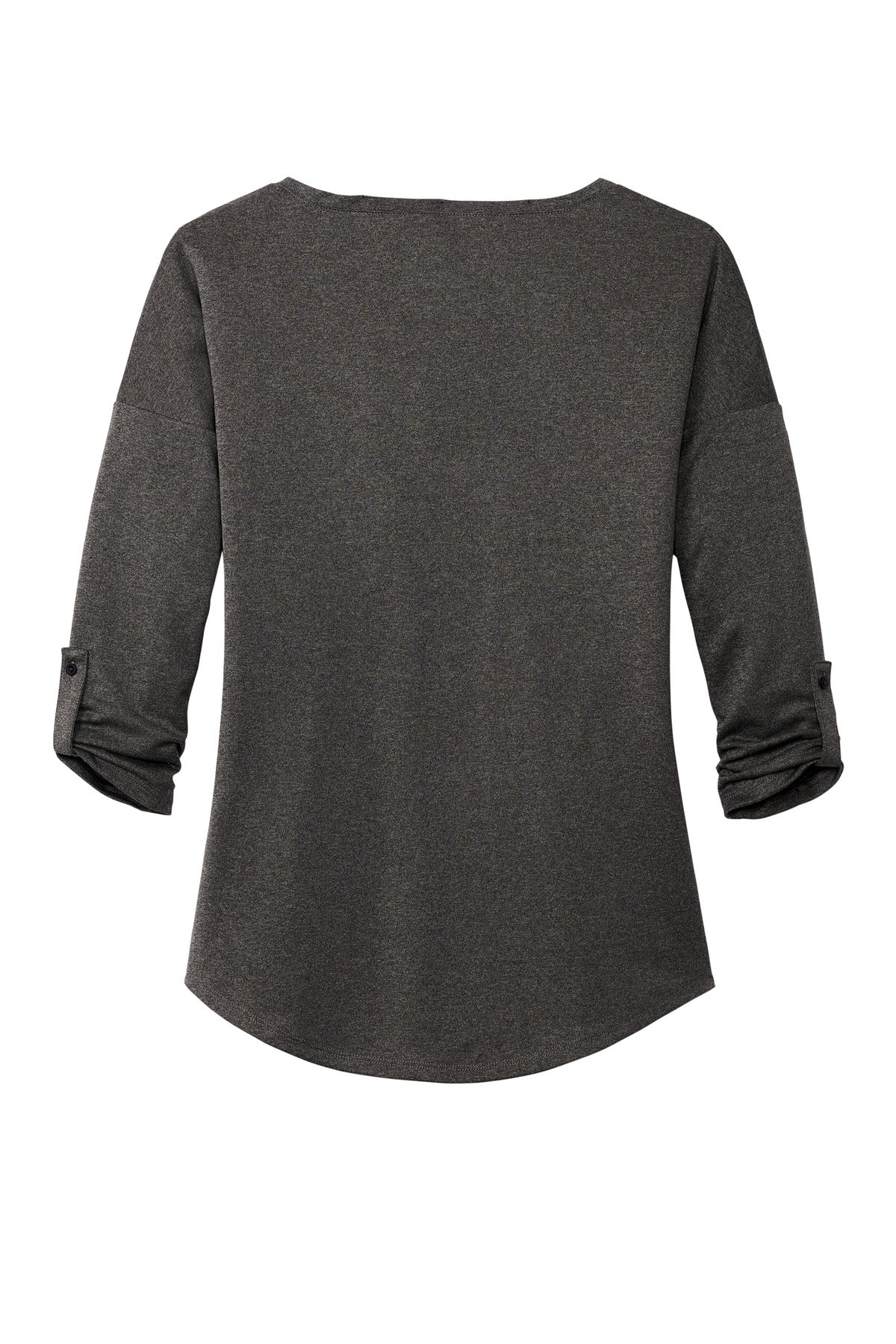 OGIO Women's Gravitate Scoop 3/4-Sleeve  LOG141 Dark Heather Grey