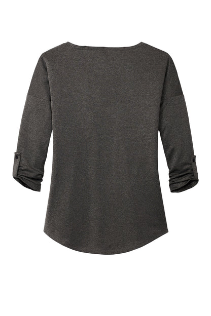 OGIO Women's Gravitate Scoop 3/4-Sleeve  LOG141 Dark Heather Grey
