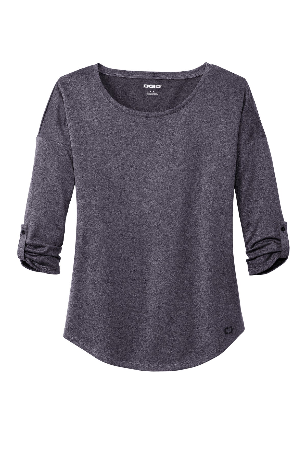 OGIO Women's Gravitate Scoop 3/4-Sleeve  LOG141 Navy Heather