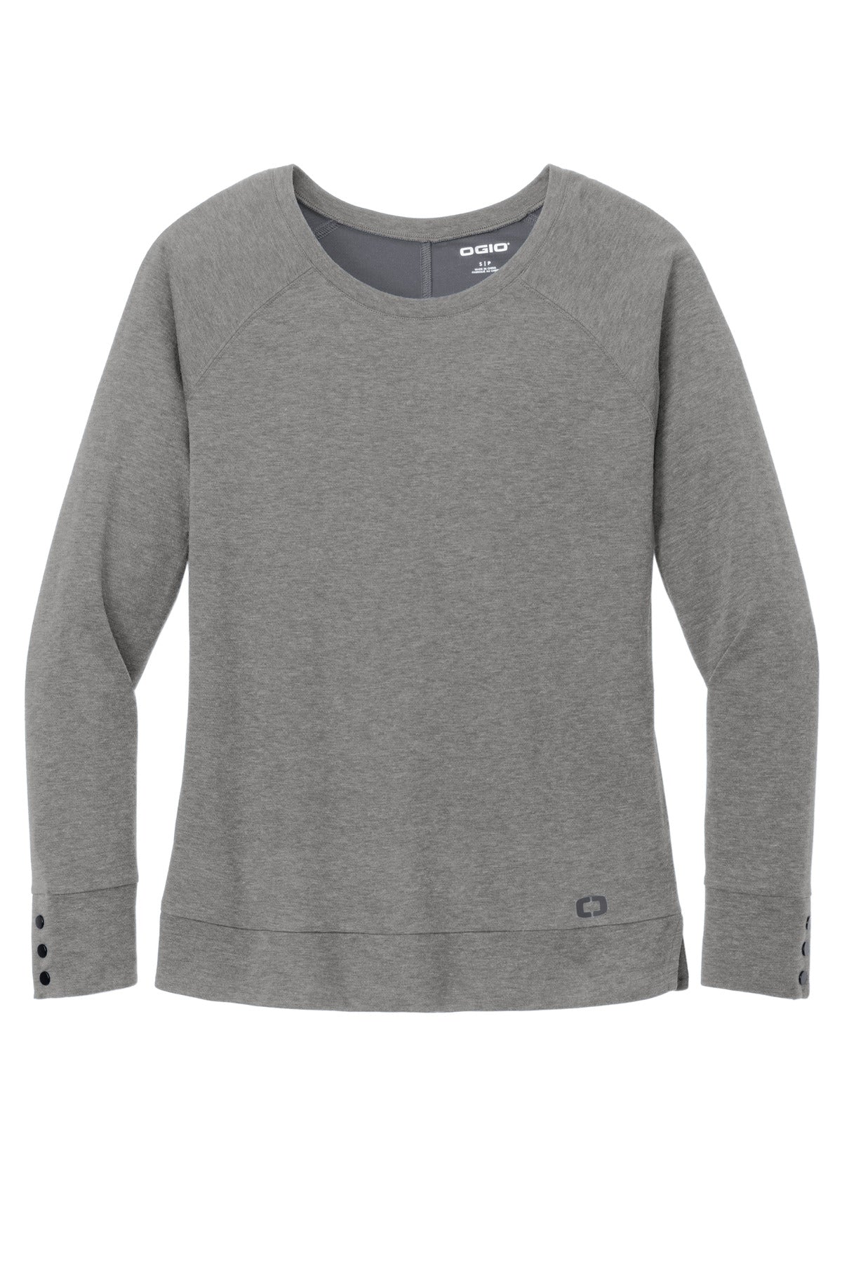 OGIO Women's Command Long Sleeve Scoop Neck LOG150 Gear Grey
