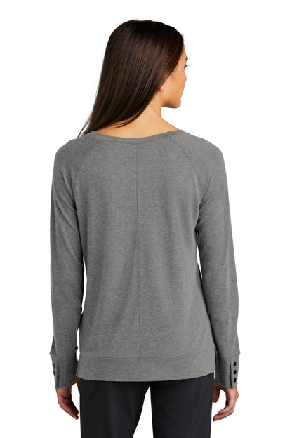 OGIO Women's Command Long Sleeve Scoop Neck LOG150 Gear Grey