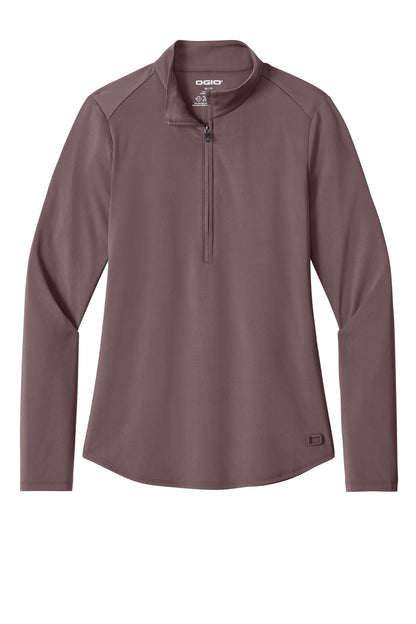 OGIO Women's Regain 1/2-Zip LOG172 Ashen Plum