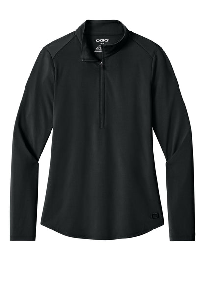 OGIO Women's Regain 1/2-Zip LOG172 Blacktop