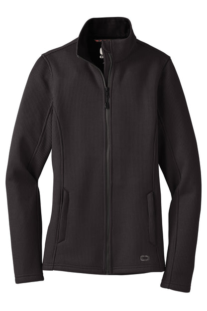 OGIO Women's Grit Fleece Jacket LOG727 Blacktop