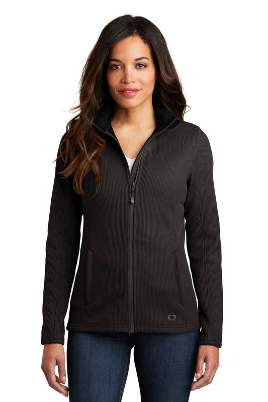 OGIO Women's Grit Fleece Jacket LOG727 Blacktop