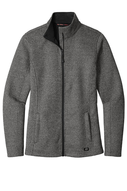 OGIO Women's Grit Fleece Jacket LOG727 Diesel Grey Heather