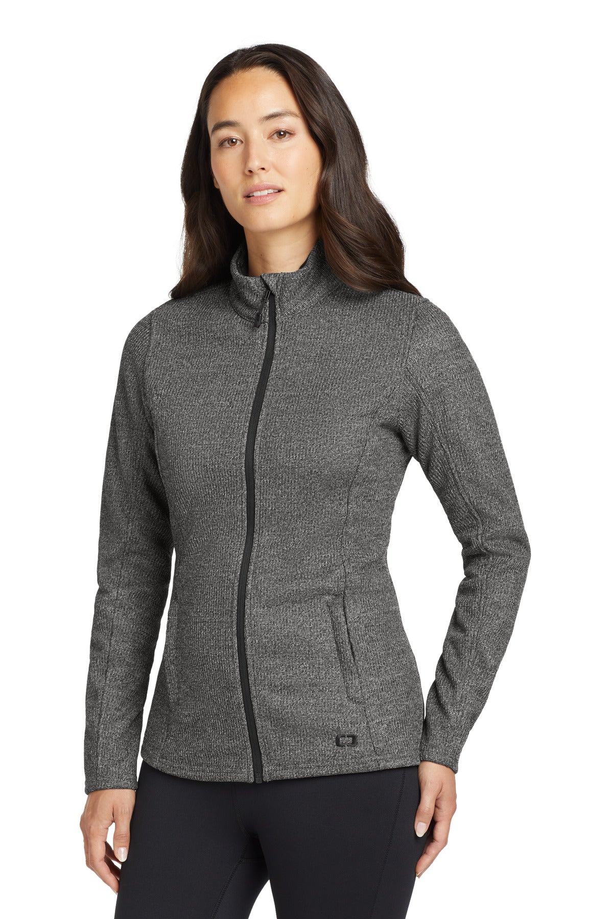 OGIO Women's Grit Fleece Jacket LOG727 Diesel Grey Heather