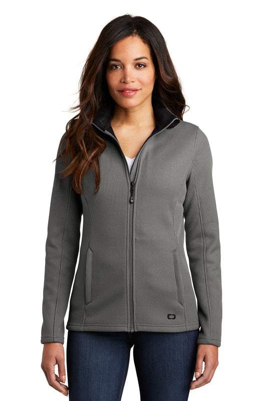 OGIO Women's Grit Fleece Jacket LOG727 Gear Grey