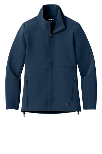 OGIO Women's Kinetic Soft Shell LOG740 River Blue Navy