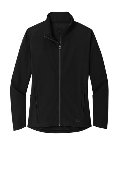 OGIO Women's Commuter Full-Zip Soft Shell LOG755 Blacktop