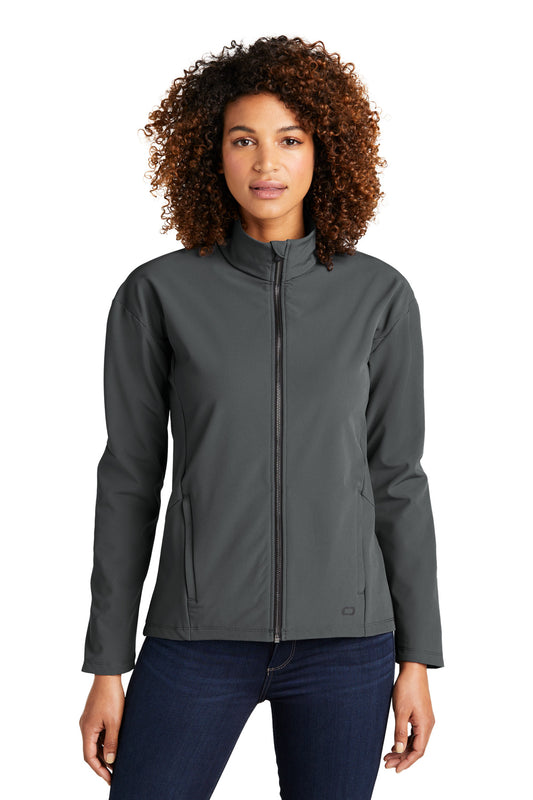 OGIO Women's Commuter Full-Zip Soft Shell LOG755 Diesel Grey